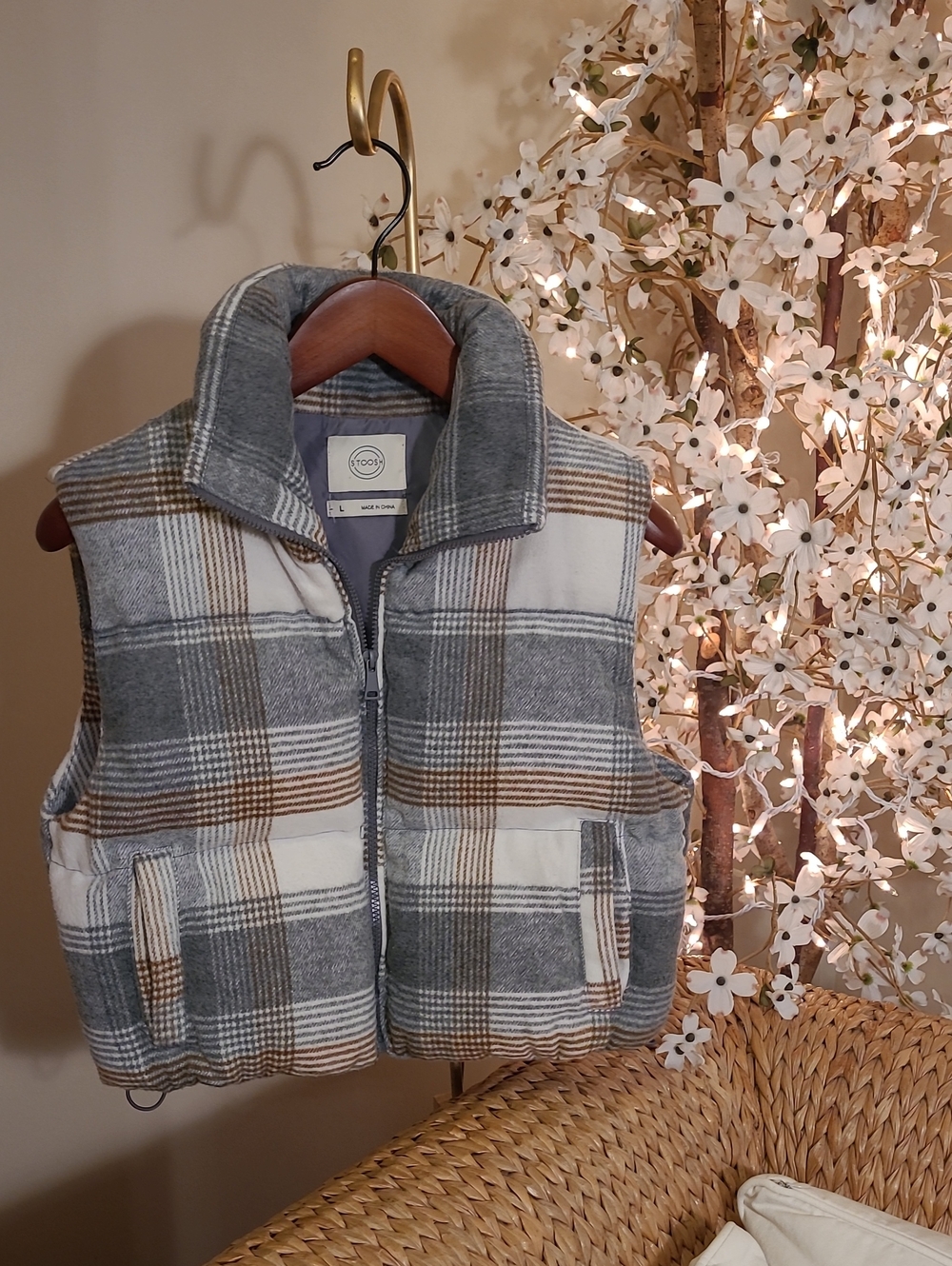 Thick Puffer Crop Vest